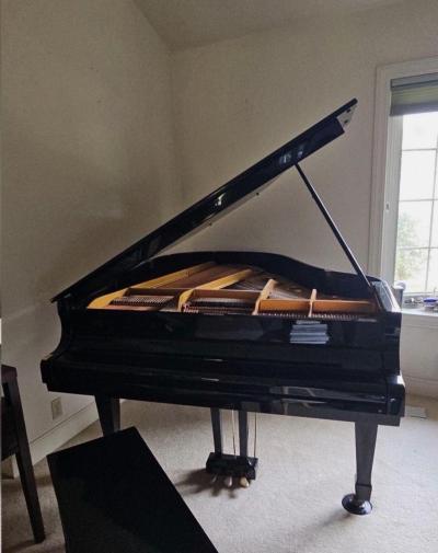 Young Chang G157 Satin Ebony Polish BabyGrand Piano 52 - Thumbnail 4